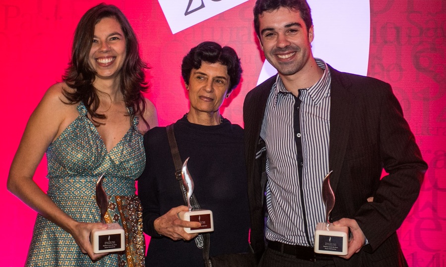 Veronica Stigger, Ana Luisa Escorel e Marcos Peres foram os vencedores da edição passada do Prêmio SP | © Edson Lopes Jr