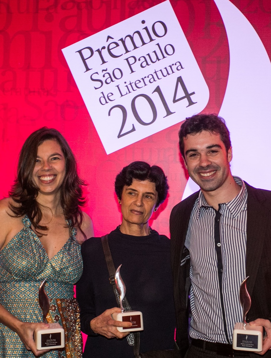 Veronica Stigger, Ana Luisa Escorel e Marcos Peres foram os vencedores da edição passada do Prêmio SP | © Edson Lopes Jr