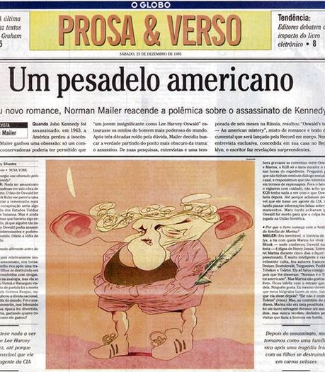 Recorte da primeira edição do caderno Prosa (então chamado de Prosa e Verso) | © O Globo Digital