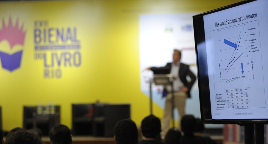 Em 2015, o PublishNews fez a curadoria do I Encontro Internacional de Profissionais do Livro (InterLivro), dentro da programação da Bienal do Rio | © Divulgação / Bienal do Rio