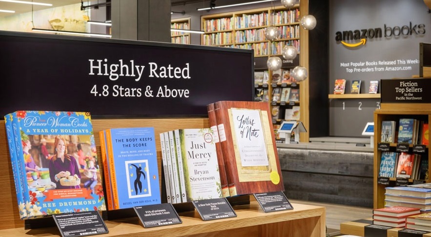 Amazon Books, livraria de tijolo e argamassa da Amazon, instalada em Seatle | © Divulgação