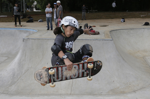 Praticante de skate no recém-inaugurado Parque Chácara do Jockey | © Cesar Ogata / Prefeitura de SP