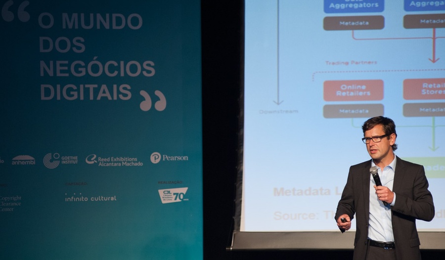 Robert Schild, que est&aacute; no Brasil para apresentar a editores e livreiros o Books in Print, fala sobre os desafios que tem enfrentado no Pa&iacute;s | &copy; Andr&eacute; Fortes / Divulga&ccedil;&atilde;o