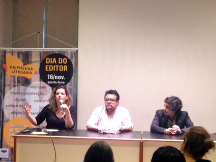 Mesa sobre 'Marketing Editorial' no Dia do Editor da Primavera Literária 2016 no Rio de Janeiro | © Ricardo Costa