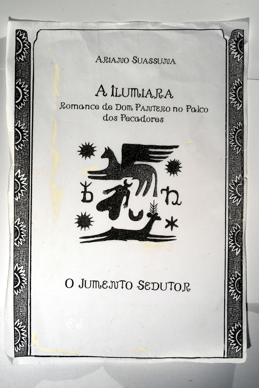 Manuscrito de 'Romance de Dom Pantero no palco dos pecadores' deixado por Ariano Suassuna | © Leo Caldas