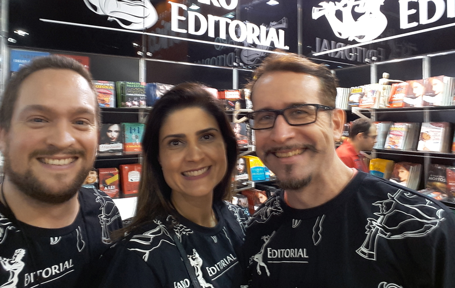 Diego Drumond, Karine Pansa e Pedro Almeida, o time Faro Editorial | © Divulgação