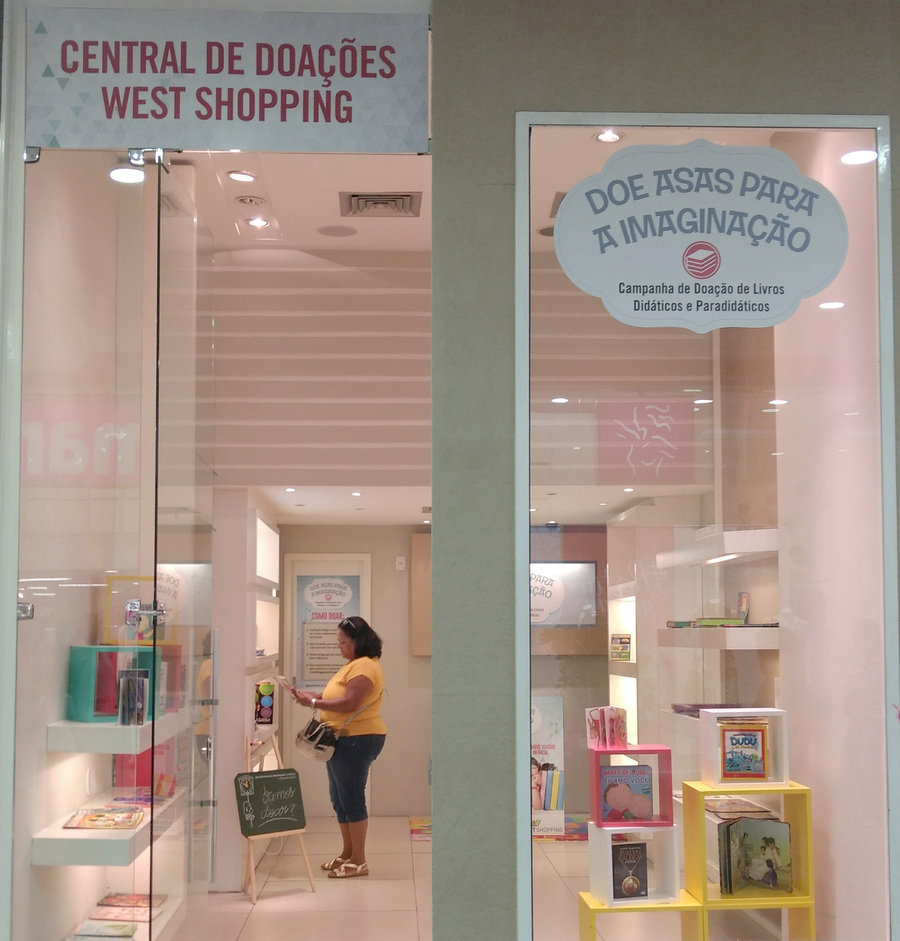 West Shopping realiza campanha de doação de livros didáticos e paradidáticos | © Divulgação