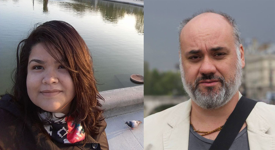 Raquel Menezes e Sergio Cohn, sócios da Oca, nova editora portuguesa | © Redes sociais dos editores Raquel Menezes e Sergio Cohn, sócios da Oca, nova editora portuguesa | © Redes sociais dos editores