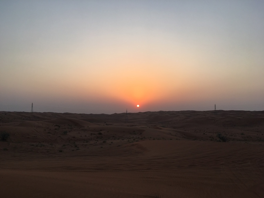 Pôr do sol no deserto Pôr do sol no deserto