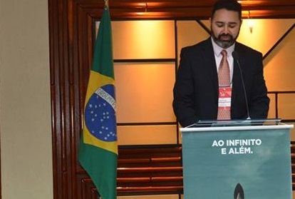 Leandro Carvalho, presidente da ABDL, em seu discurso de abertura do 16º Salão de Negócios | Elisangela Borges