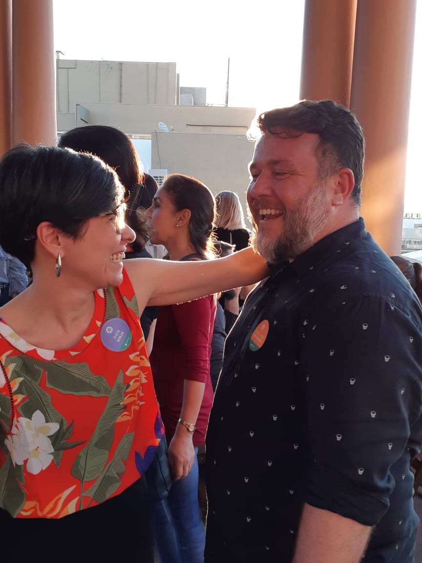 Mariana Bueno e Leonardo Neto na Feira do Livro de Porto Alegre