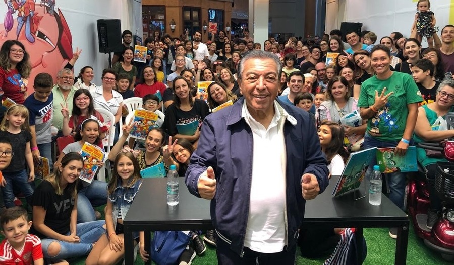 Mauricio de Sousa durante o lançamento de 'Narizinho arrebitado' | © Divulgação / Girassol