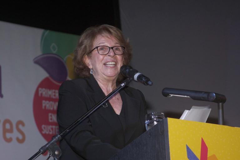 María Teresa Carbano, presidente da Fundação El Libro, que organiza a Feira do Livro de Buenos Aires | © Divulgação María Teresa Carbano, presidente da Fundação El Libro, que organiza a Feira do Livro de Buenos Aires | © Divulgação