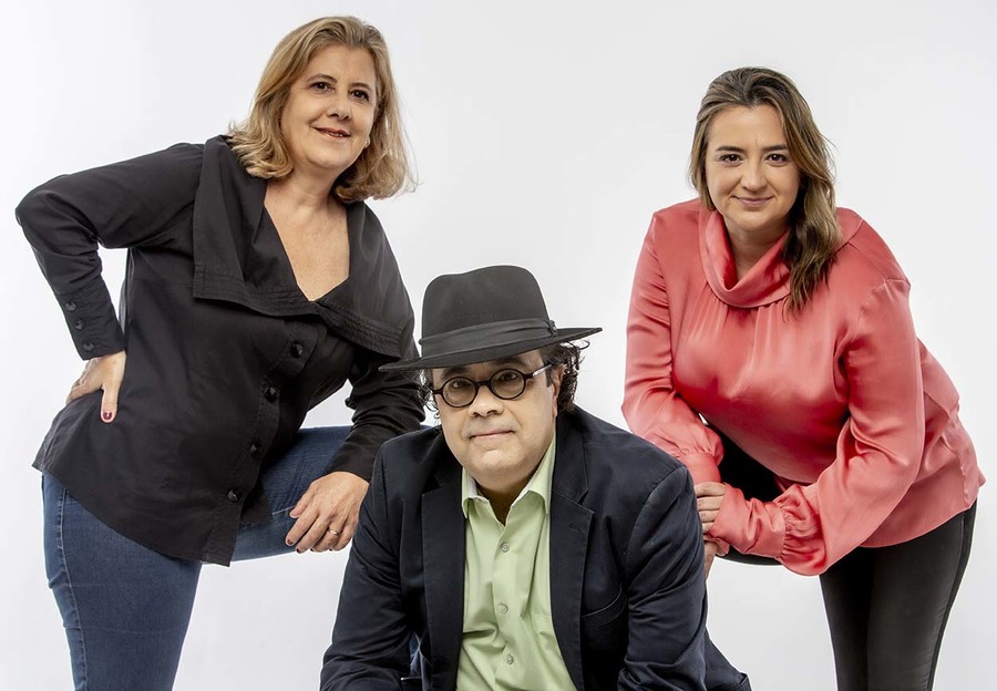 Gisela Armando, Omar Souza e Fernanda Zacharewicz | © Décio Figueiredo Gisela Armando, Omar Souza e Fernanda Zacharewicz | © Décio Figueiredo