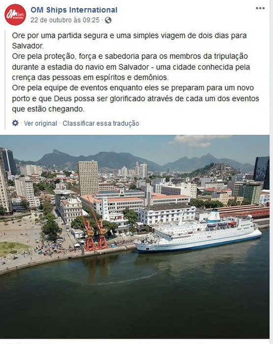 Tradução do post apagado pela equipe da organização da livraria | Reprodução Tradução do post apagado pela equipe da organização da livraria | Reprodução