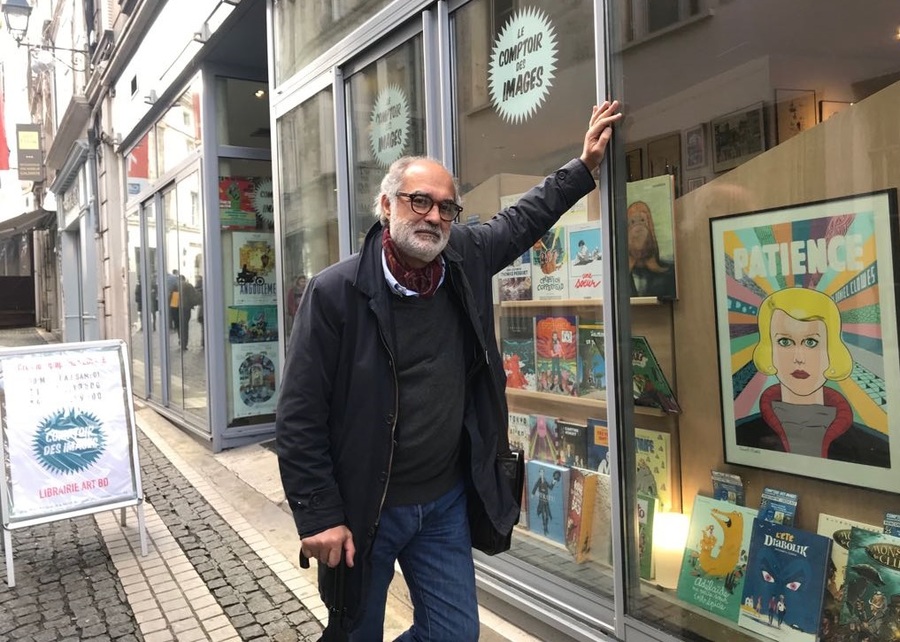Arnaud Vin, editor da Nemo, no Festival International de la Bande Dessinée d’Angoulême de 2018 | © Página da Autêntica no Facebook Arnaud Vin, editor da Nemo, no Festival International de la Bande Dessinée d’Angoulême de 2018 | © Página da Autêntica no Facebook