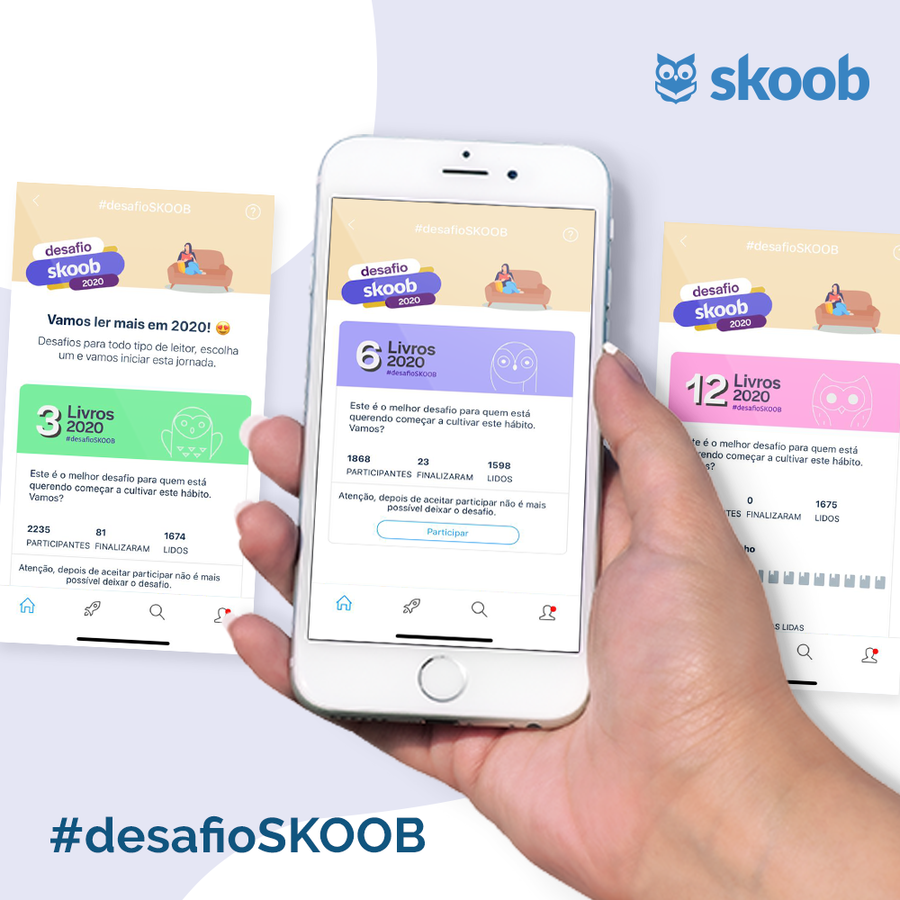 Tela do Desafio Skoob | Divulgação Tela do Desafio Skoob | Divulgação
