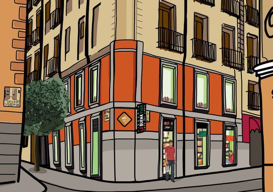 Sketch da fachada da La Buena Vida Sketch da fachada da La Buena Vida