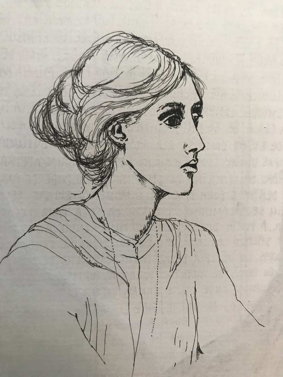 Ilustração Virginia Woolf | © Marcia Tiburi Ilustração Virginia Woolf | © Marcia Tiburi