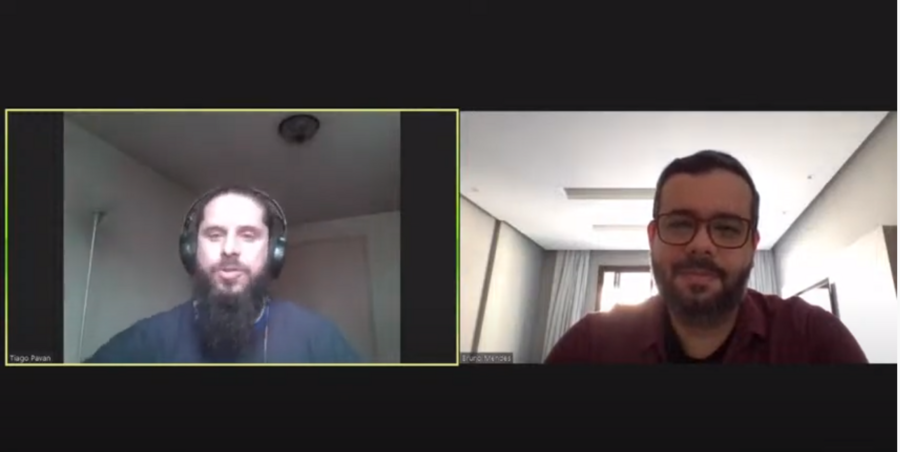 Tiago Pavan e Bruno Mendes participaram do webinar Tiago Pavan e Bruno Mendes participaram do webinar