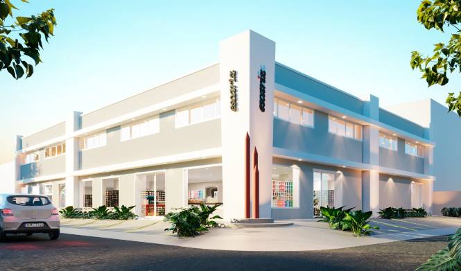 Croqui digital da fachada da nova loja da Escariz que será inaugurada em novembro | Reprodução Croqui digital da fachada da nova loja da Escariz que será inaugurada em novembro | Reprodução