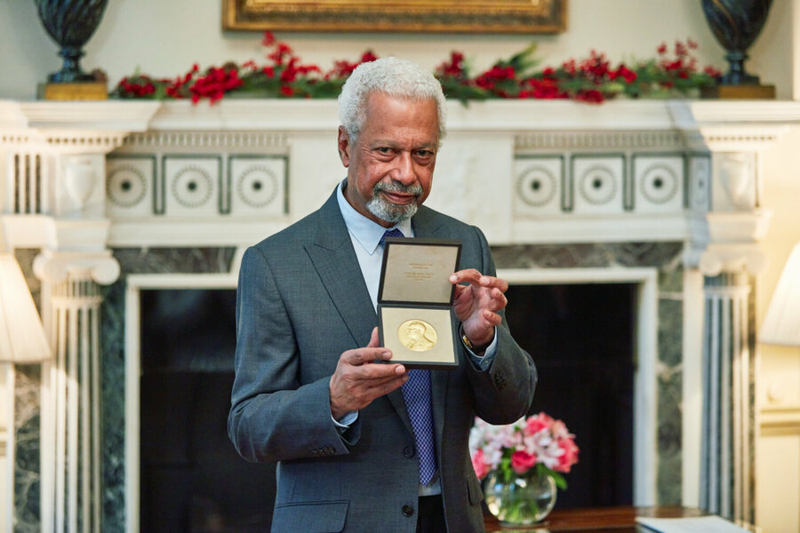 Abdulrazak Gurnah recebe o Prêmio Nobel de Literatura| © Nobel Prixe Outreach. Foto de Hugh Fox.