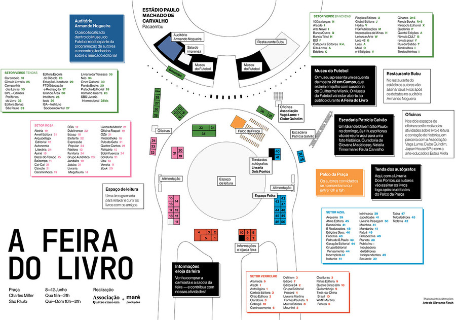 Mapa da Feira do Livro