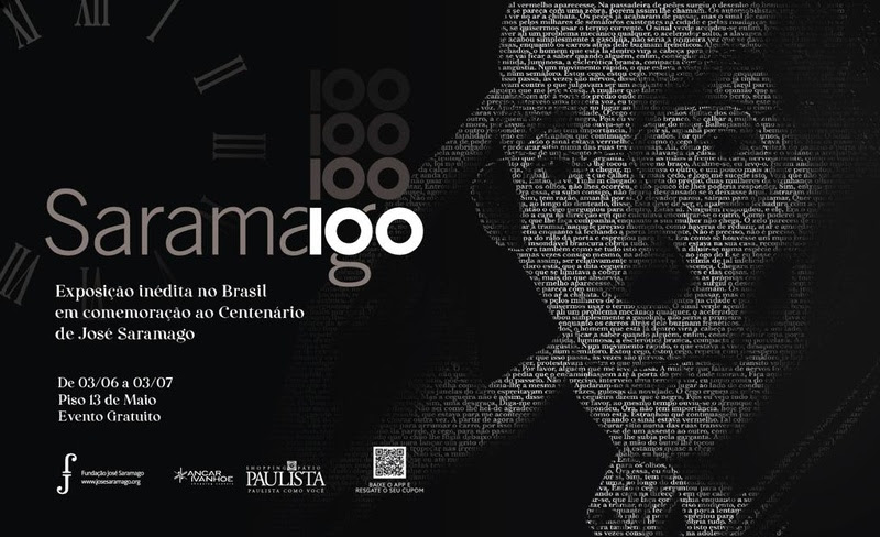 Cartaz da exposição de José Saramago | © Divulgação