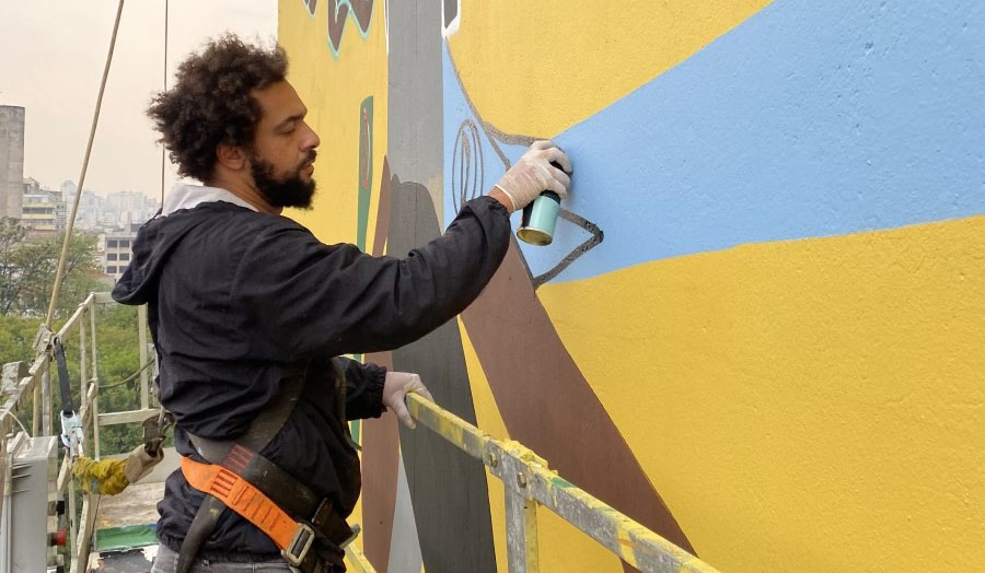 O grafiteiro Ciro Schu - Thiago Diel | © Divulgação