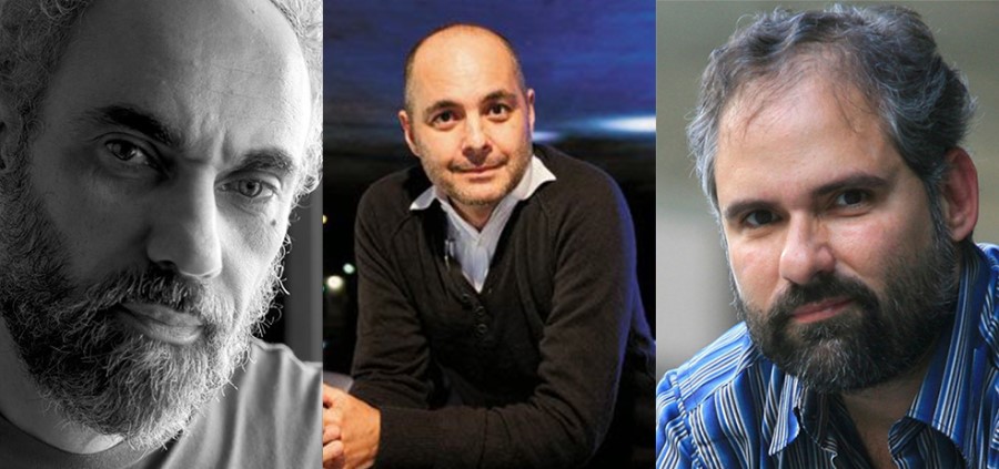 João Anzanello Carrascosa, Marcílio Godoi e Alexei Bueno João Anzanello Carrascosa, Marcílio Godoi e Alexei Bueno