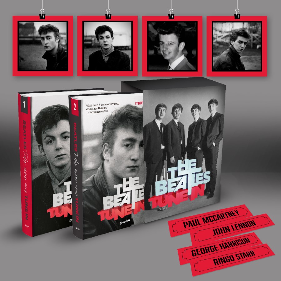 Beatles Tune In Box e pôsteres