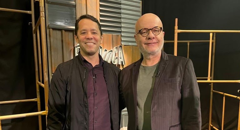 Itamar Vieira Junior e Marcelo Tas © Divulgação TV Cultura