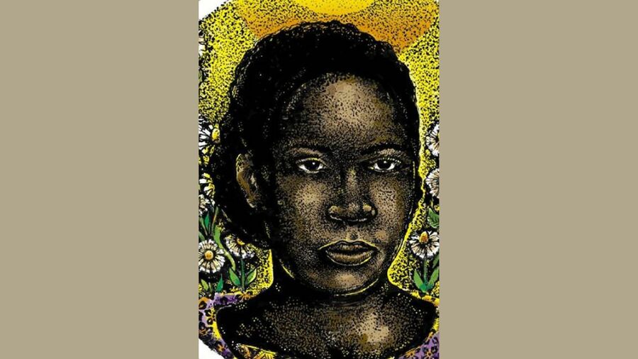 Retrato fictício de Maria Firmina dos Reis de autoria do artista João Gabriel dos Santos Araújo, o vencedor de um concurso realizado pela Flup | © Divulgação