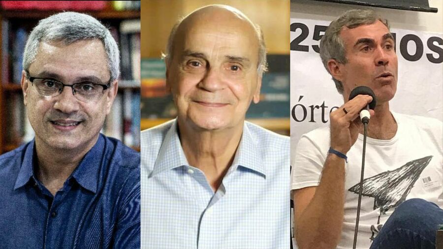 Mario Magalhães, Drauzio Varella e Bruno Paes Manso 