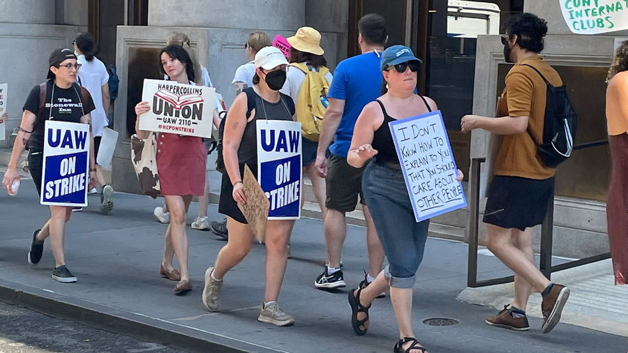 Funcionárias da HarperCollins EUA em greve
