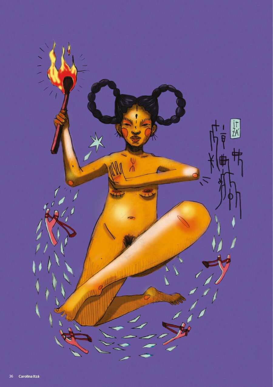 Ilustração de Carolina Itzá na Ragu 9 | © Cepe Ilustração de Carolina Itzá na Ragu 9 | © Cepe