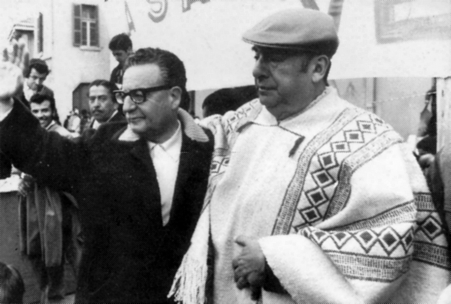 Salvador Allende e Pablo Neruda, data desconhecida | © Biblioteca del Congreso Nacional