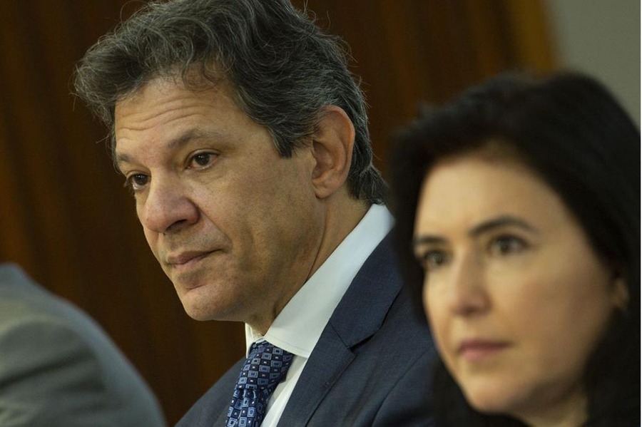 Fernando Haddad, e a ministra do Planejamento, Simone Tebet | © Marcelo Camargo / Agência Brasil Fernando Haddad, e a ministra do Planejamento, Simone Tebet | © Marcelo Camargo / Agência Brasil