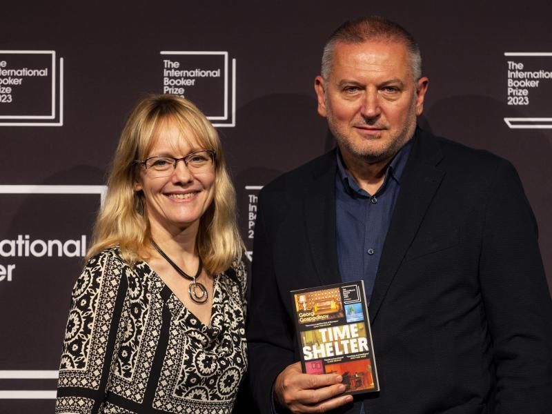 Tradutora Angela Rodel e o autor Georgi Gospodinov | © David Parry