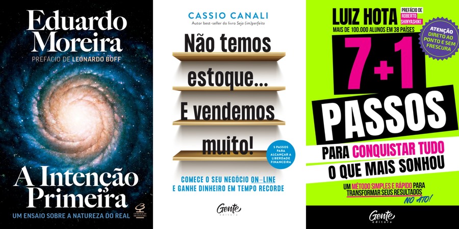 Pódio da Lista da semana é todo brasileiro; livros da Editora Gente completam o top 3 Pódio da Lista da semana é todo brasileiro; livros da Editora Gente completam o top 3