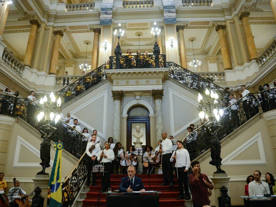 Biblioteca Nacional na posse de Marco Lucchesi | © Tomaz Silva/Agência Brasil Biblioteca Nacional na posse de Marco Lucchesi | © Tomaz Silva/Agência Brasil
