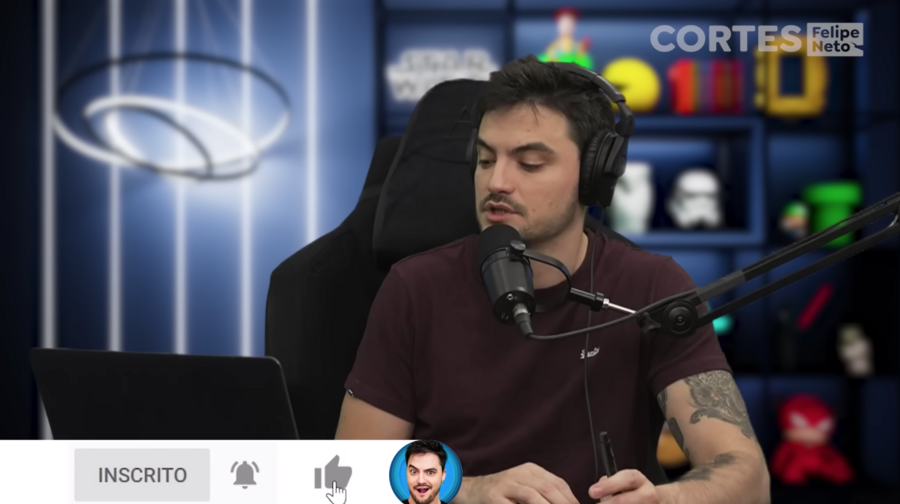 Felipe Neto questiona o preço do livro em seu canal no Youtube | © CORTES FELIPE NETO