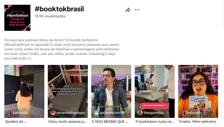 BookTok Brasil já se prepara para a Bienal do Livro Rio 2023 | © TikTok