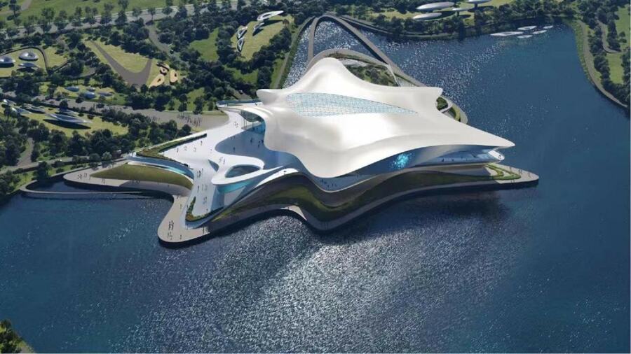 Que visual! Sede da convenção: Museu da Ficção Científica em Chengdu | © Zaha Hadid Architects