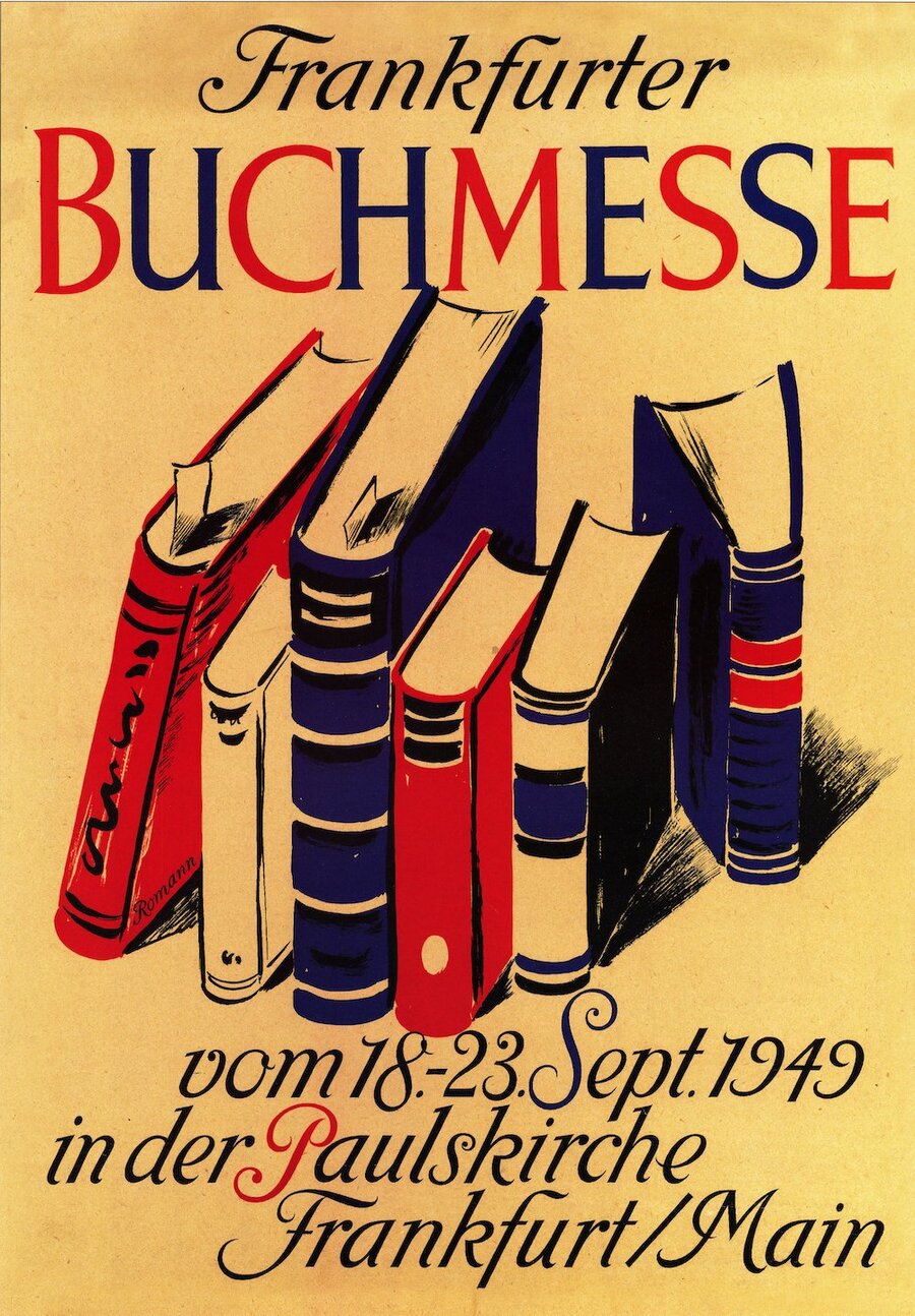 O cartaz oficial da primeira Feira de Frankfurt, em 1949 | © FB