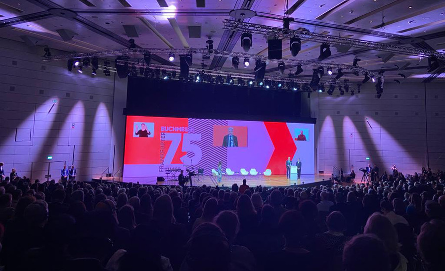 Cerimônia da abertura das 75ª Feira do Livro de Frankfurt | © Talita Facchini Cerimônia da abertura das 75ª Feira do Livro de Frankfurt | © Talita Facchini