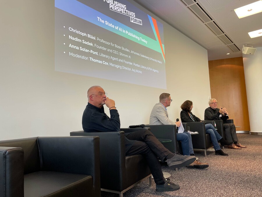 Painel no Publishing Perspectives Forum buscou contextualizar status da IA no mercado editorial | © Guilherme Sobota