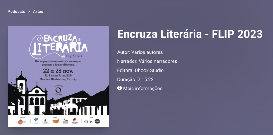 Podcast da Encruza Literária já está disponível na Ubook | © Ubook Podcast da Encruza Literária já está disponível na Ubook | © Ubook