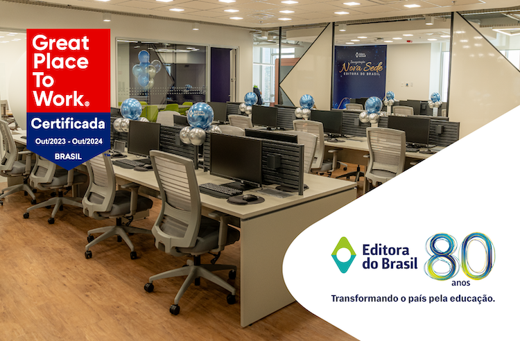 Editora do Brasil anunciou sua certificação no GPTW | © Editora do Brasil