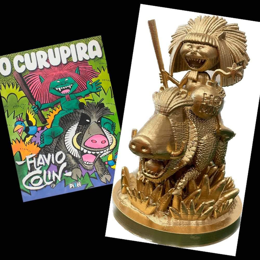 Curupira, o troféu mais cobiçado do quadrinho brasileiro | © HQMIX Curupira, o troféu mais cobiçado do quadrinho brasileiro | © HQMIX